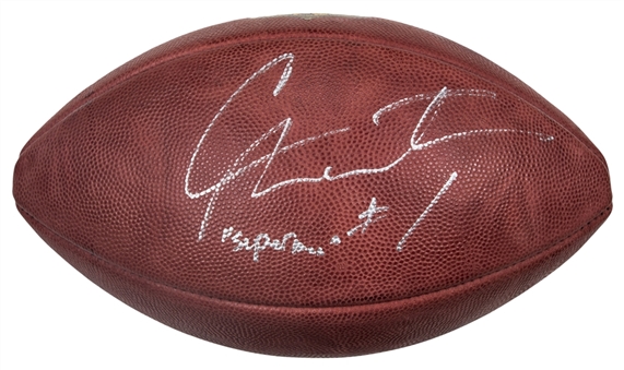 Cam Newton Signed & "Superman" Inscribed Wilson Football With Carolina Panthers Display Case (Beckett)